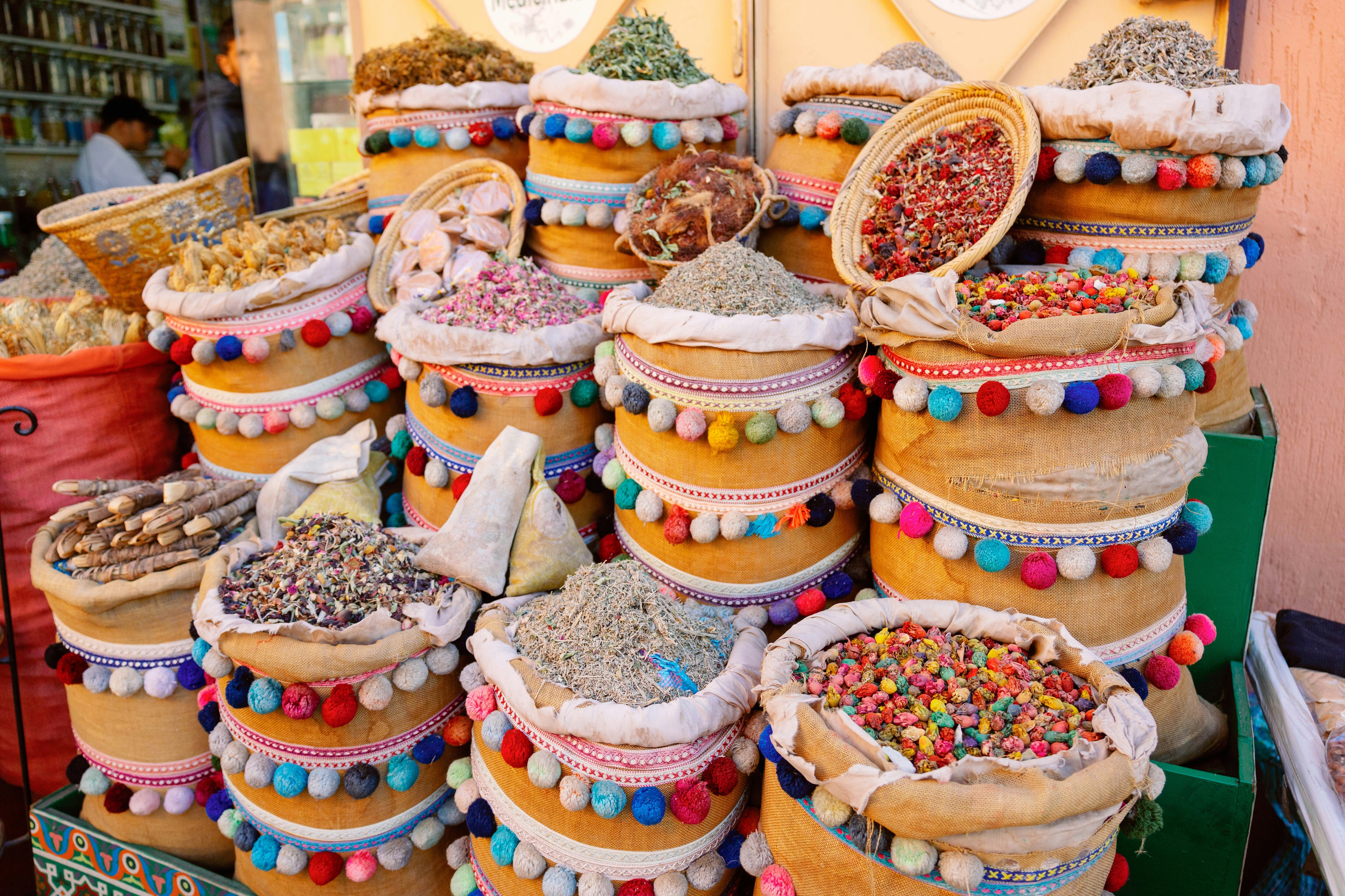 morocco market on school trip